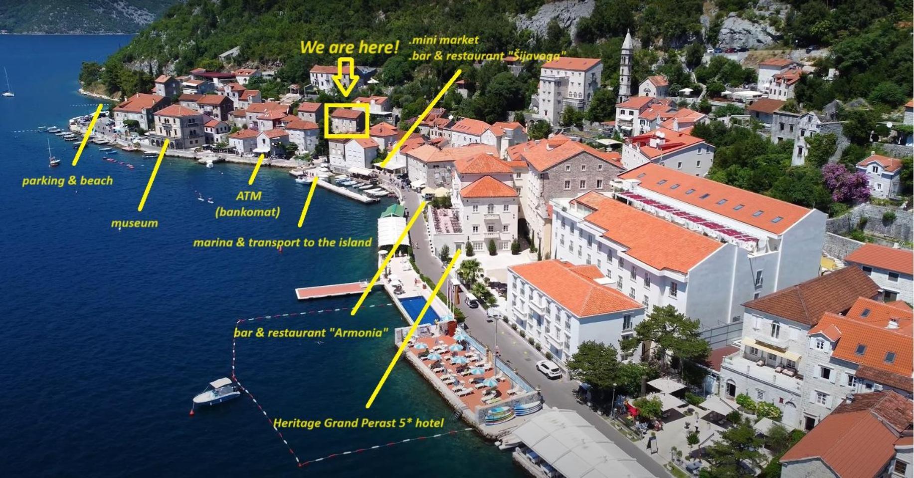 Bluemarine Rooms & Apartments Perast Exterior foto